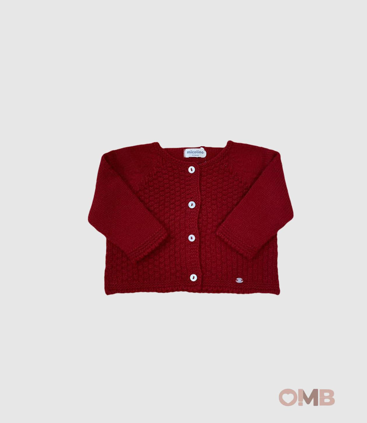 Cardigan MICOLINO neonata 2002 Rosso 2002 ROSSO MICOLINO 