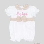 Pagliaccetto Neonata Nanan 479 bianca beige 479 BIANCO NANAN 