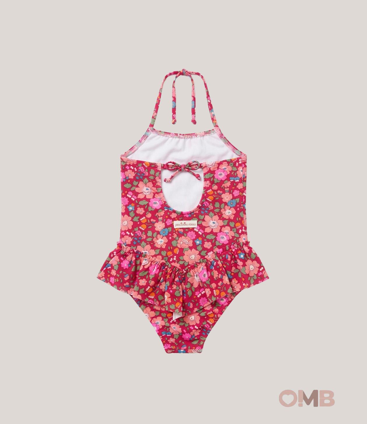 Costume bambina PESCIOLINO ROSSO INLY06 Fucsia INLY06. LIBERTY PESCIOLINO ROSSO 
