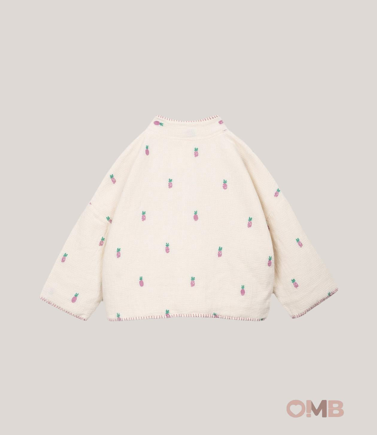Cardigan bambina PLAY UP 4AS11401 Panna 4AS11401 ANANAS PLAY UP 
