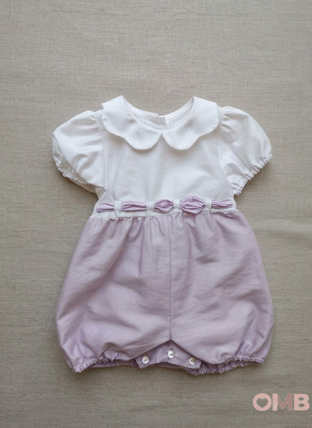 Pagliaccetto neonata CROCHETTE 6206 Rosa<BR/> 6206 ROSA CROCHETTE 