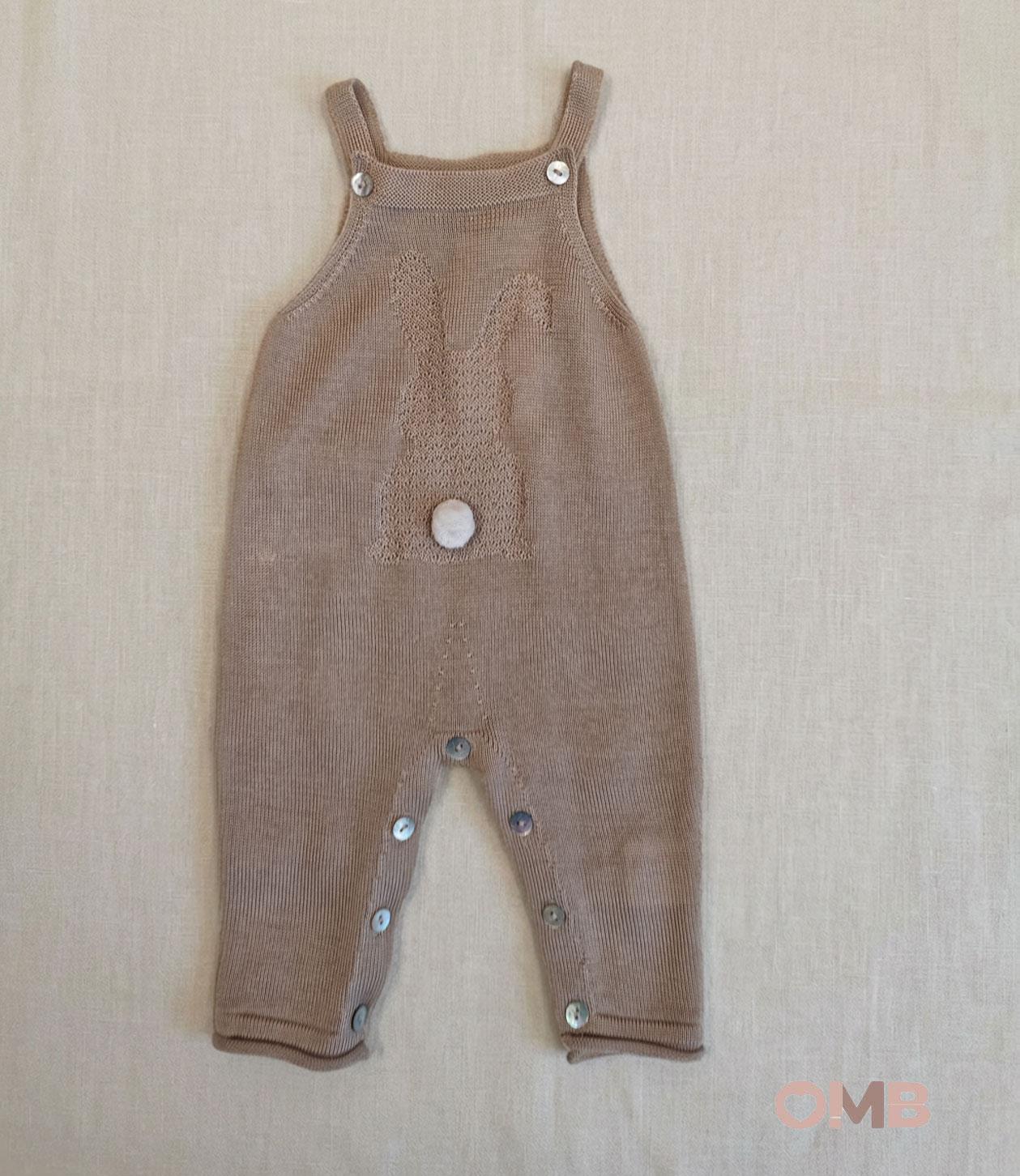Salopette neonata MAGLIFICIO VERONA 045570 Corda 045570 CORDA-LATTE MAGLIFICIO VERONA 