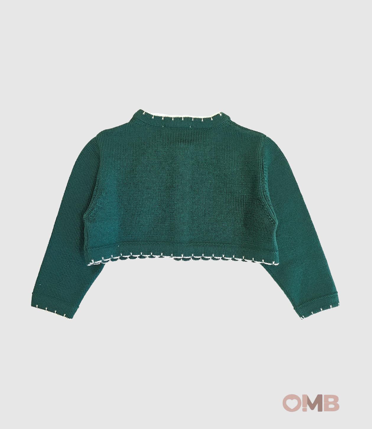 Cardigan MAGLIFICIO VERONA neonata 45428 Verde<BR/> 45428 VERDE MAGLIFICIO VERONA 