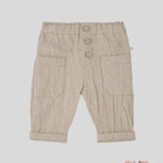 Pantalone Neonato 1+inthefamily Albert beige ALBERT BEIGE 1+INTHEFAMILY 