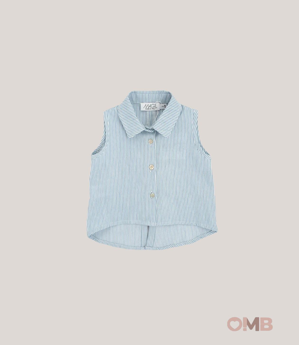 Camicia bambina MAGIL 26115 Azzurra<BR/> 26115 AZZURRO MAGIL 