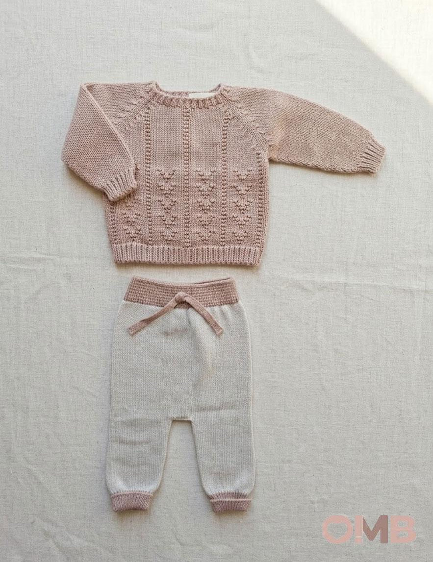 Completo neonata LI & ME 67426745 Rosa 6742-6745 PANNA/ROSA LI & ME 
