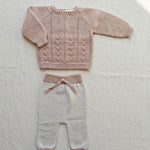 Completo neonata LI & ME 67426745 Rosa 6742-6745 PANNA/ROSA LI & ME 