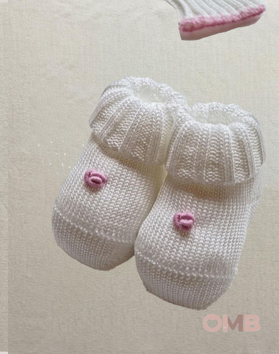 Set nascita neonata PRIMODI BEBE 3615910 Bianco<BR/> 3615-9-10 BIANCO/ROSA PRIMODI BEBE 