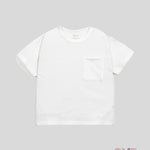 T-shirt Bambino PLAY UP 10900 bianca girocollo mezza manica bottoncini<BR/> 10900. BIANCO PLAY UP 