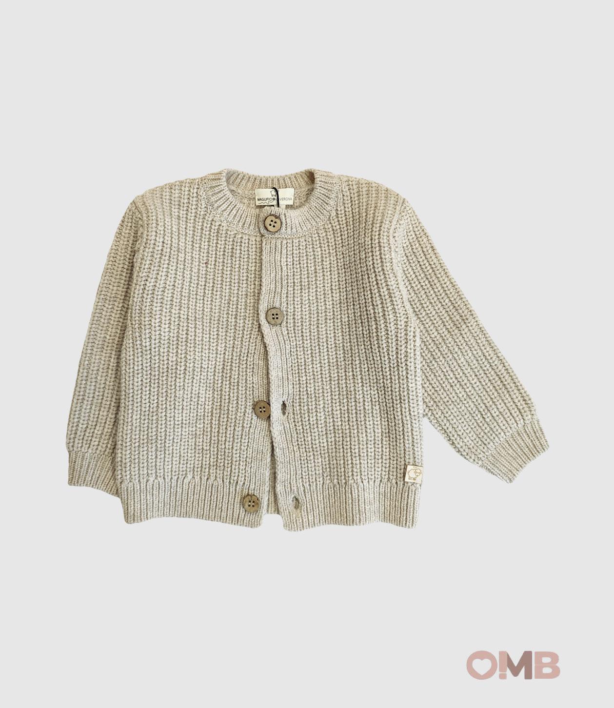 Cardigan MAGLIFICIO VERONA neonata 55405 Beige 55405 SABBIA MAGLIFICIO VERONA 