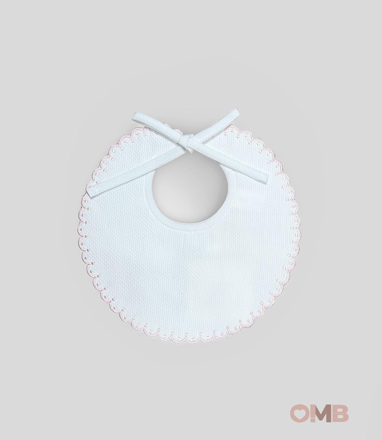 Bavaglino Neonata PEPECE' 302 Bianco 302 ROSA PEPECE' 