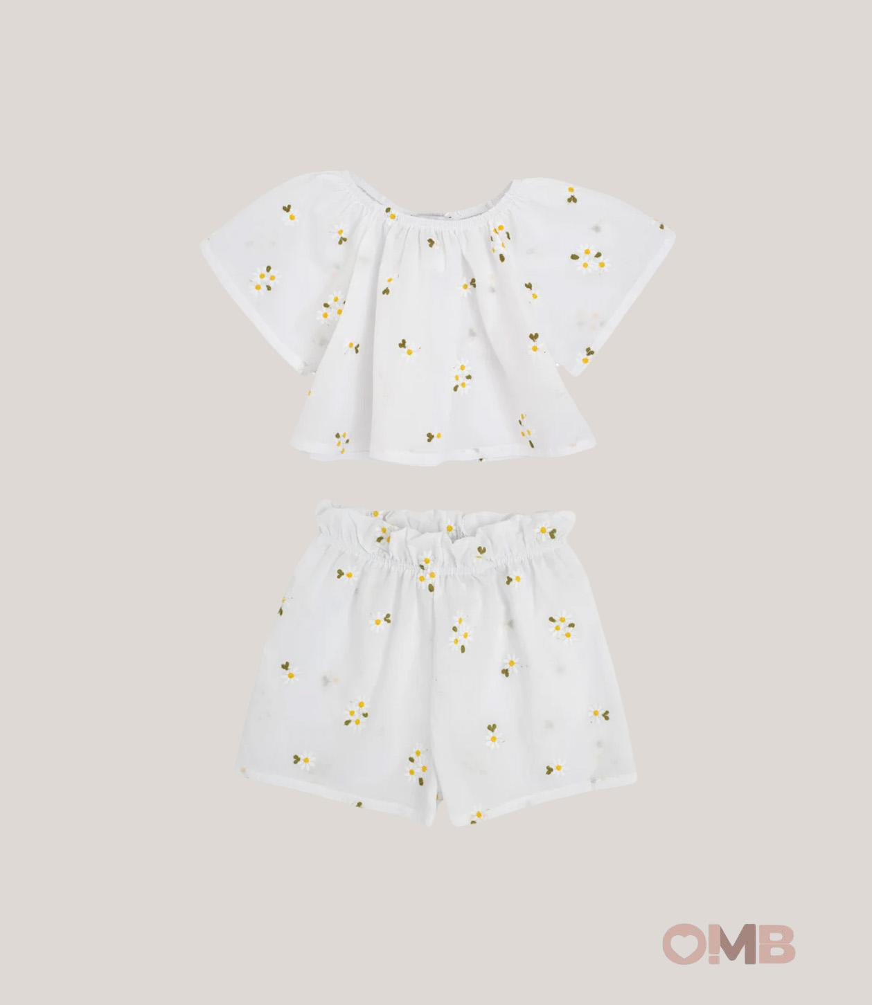 Completo bambina MAGIL 21070 25071 Bianco 21070-25071 MARGHERITA MAGIL 