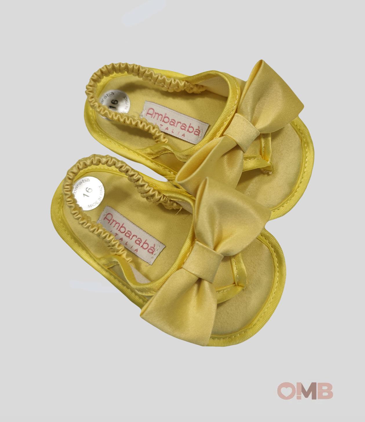 Sandali Neonata AMBARABA' 3914 Gialli<BR/> 3914 GIALLO AMBARABA' 