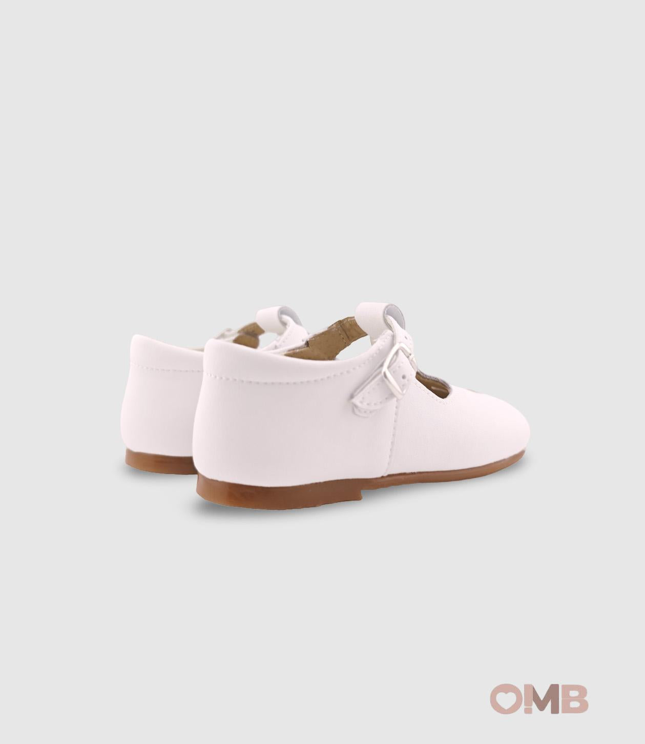 Scarpe occhielli PANYNO bambina B2401 Bianche<BR/> B2401 PIEL NAPA BLANCO PANYNO 