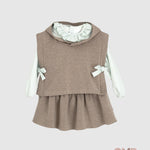 Completo Calamaro Baby bambina 11203 Beige<BR/> 11203 TOPO CALAMARO BABY 