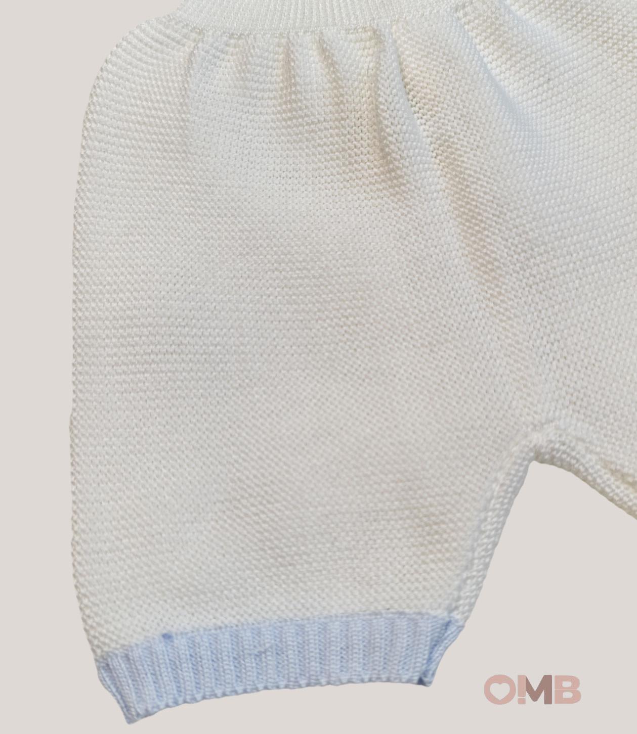 Completo PRIMODI BEBE neonato 3601 25 Bianco<BR/> 3601.25 BIANCO-CIELO PRIMODI BEBE 