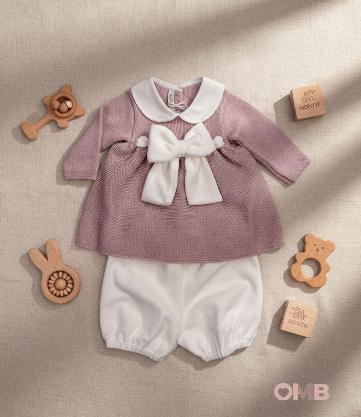 Completo Neonata Baby Lord 401 rosa antico 401 RO-BCO BABY LORD 