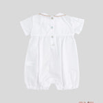 Pagliaccetto neonata Coccode 125 Bianco mezza manica collo tondo elastico bottoni 125 BIANCO COCCODE 