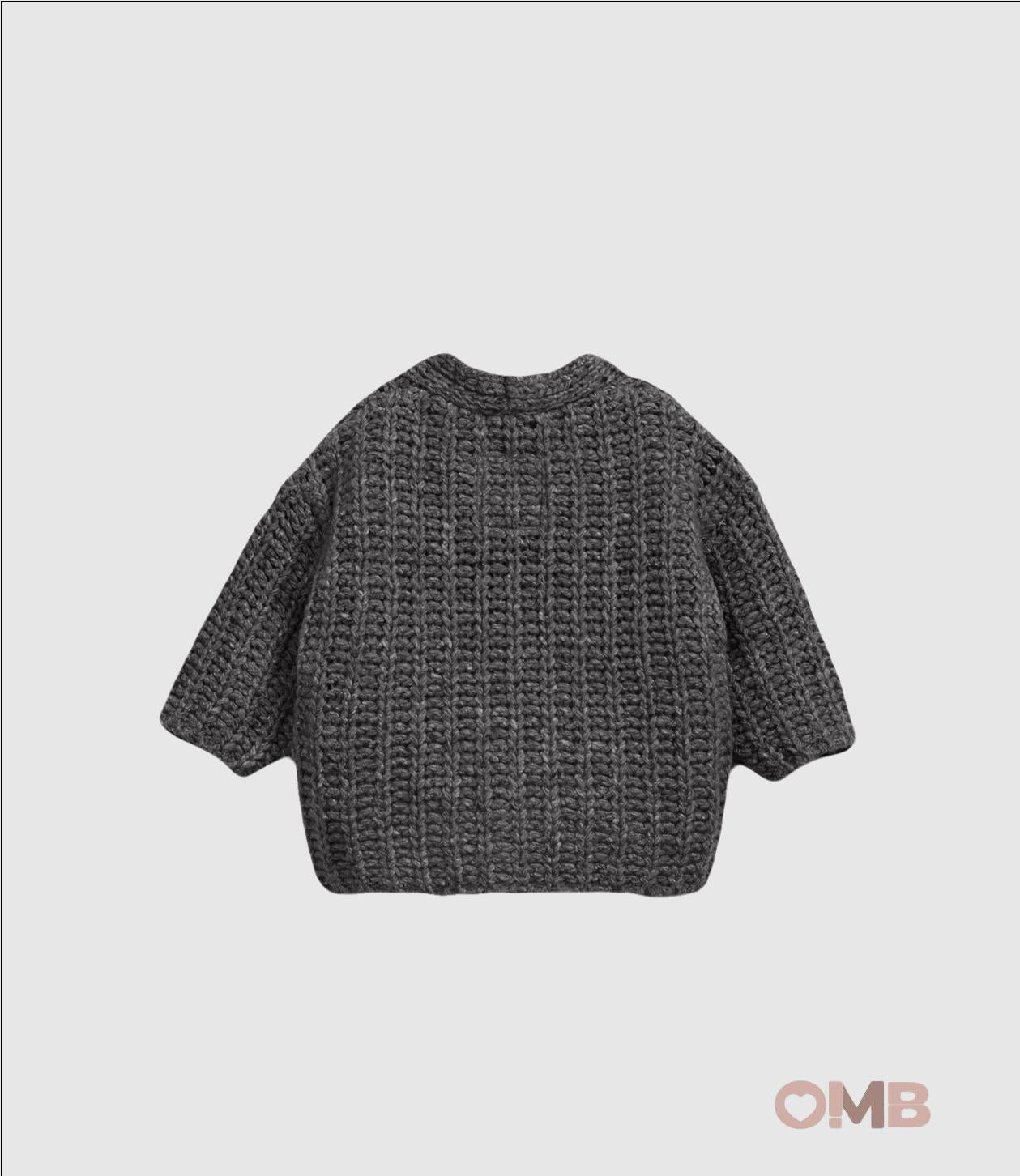 Cardigan Play Up neonato 1AR11403 Grafite<BR/> 1AR11403 GRAFITE PLAY UP 