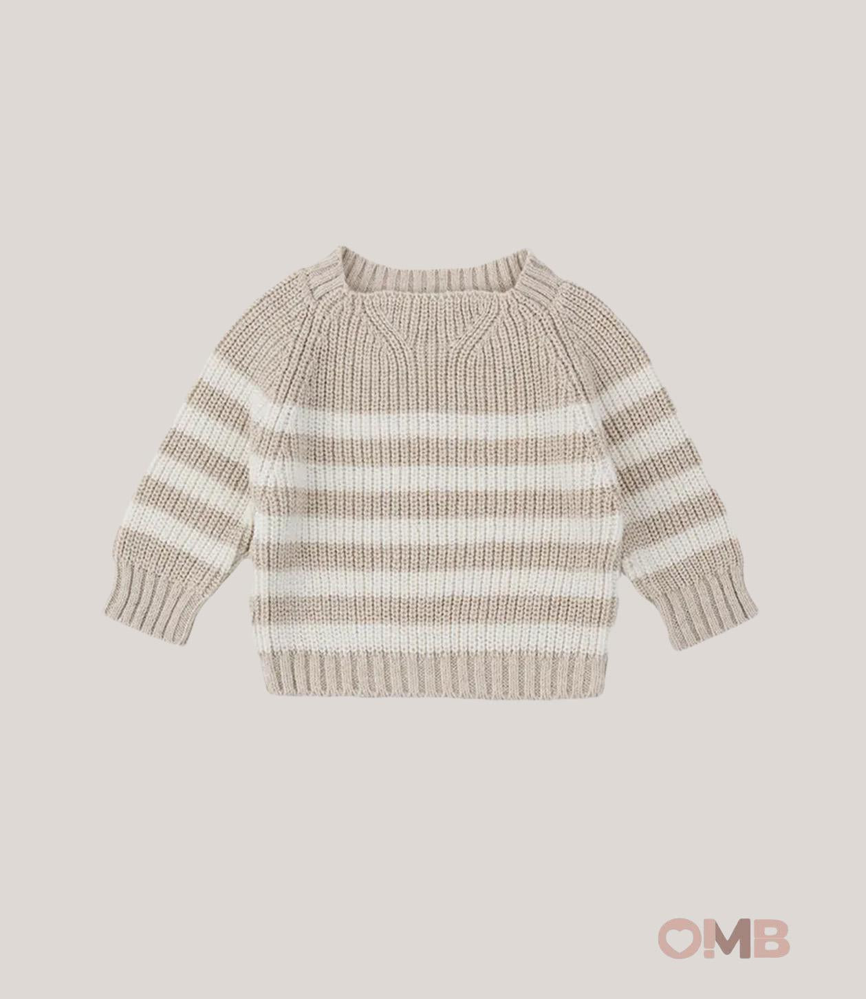 Maglione neonato 1+IN THE FAMILY XALOC Sabbia XALOC SABBIA 1+INTHEFAMILY 