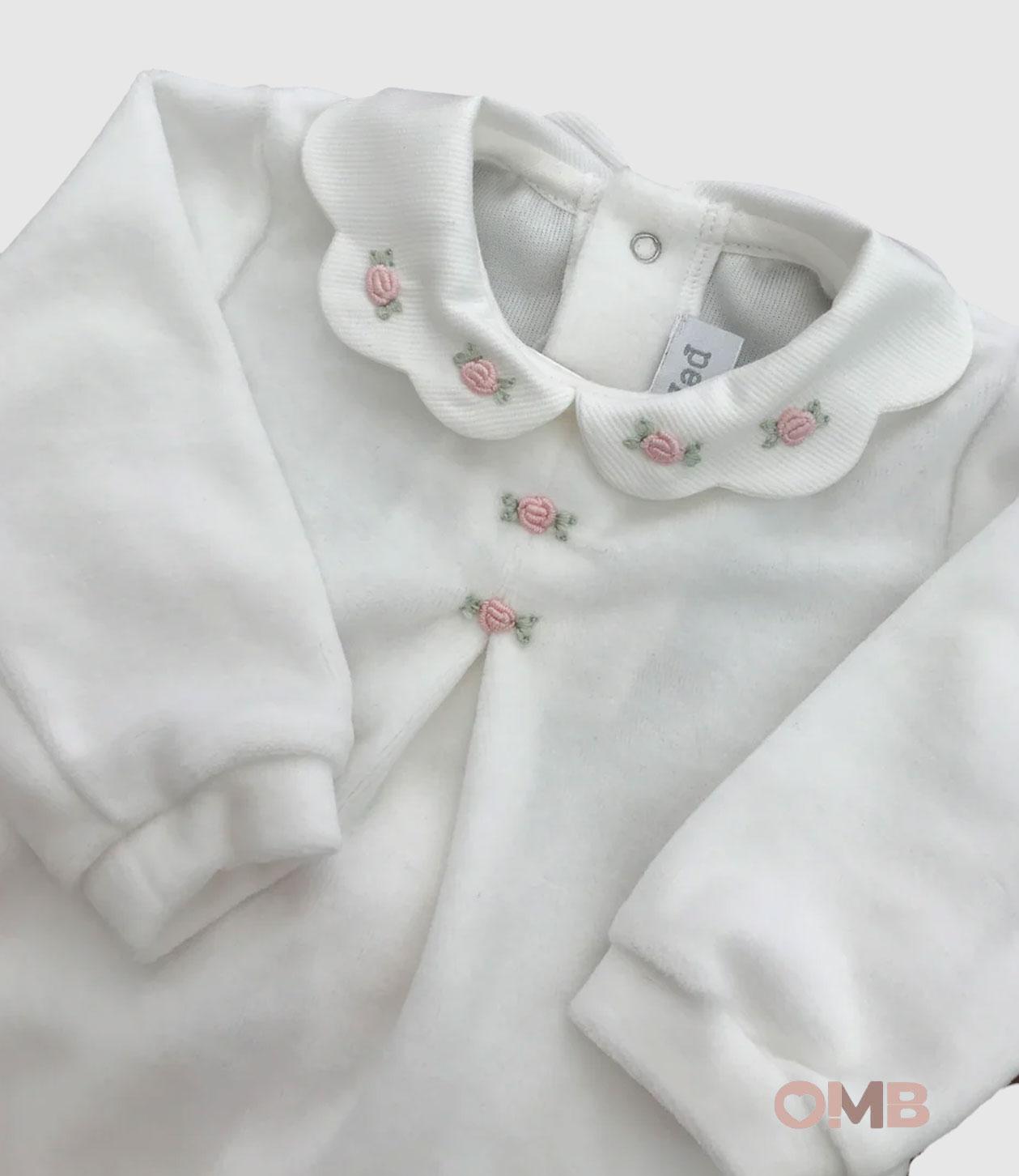 Tutina Neonata PEPECE' 7440 Bianco 7440 BCO-ROSA PEPECE' 