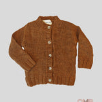 Cardigan Bambina BE FOR ALL B4720 Marrone<BR/> B4720 OCRA BE FOR ALL 