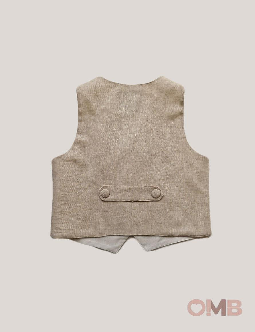 Gilet neonato AMBARABA' FM41097 Beige<BR/> FM41097 BEIGE AMBARABA' 