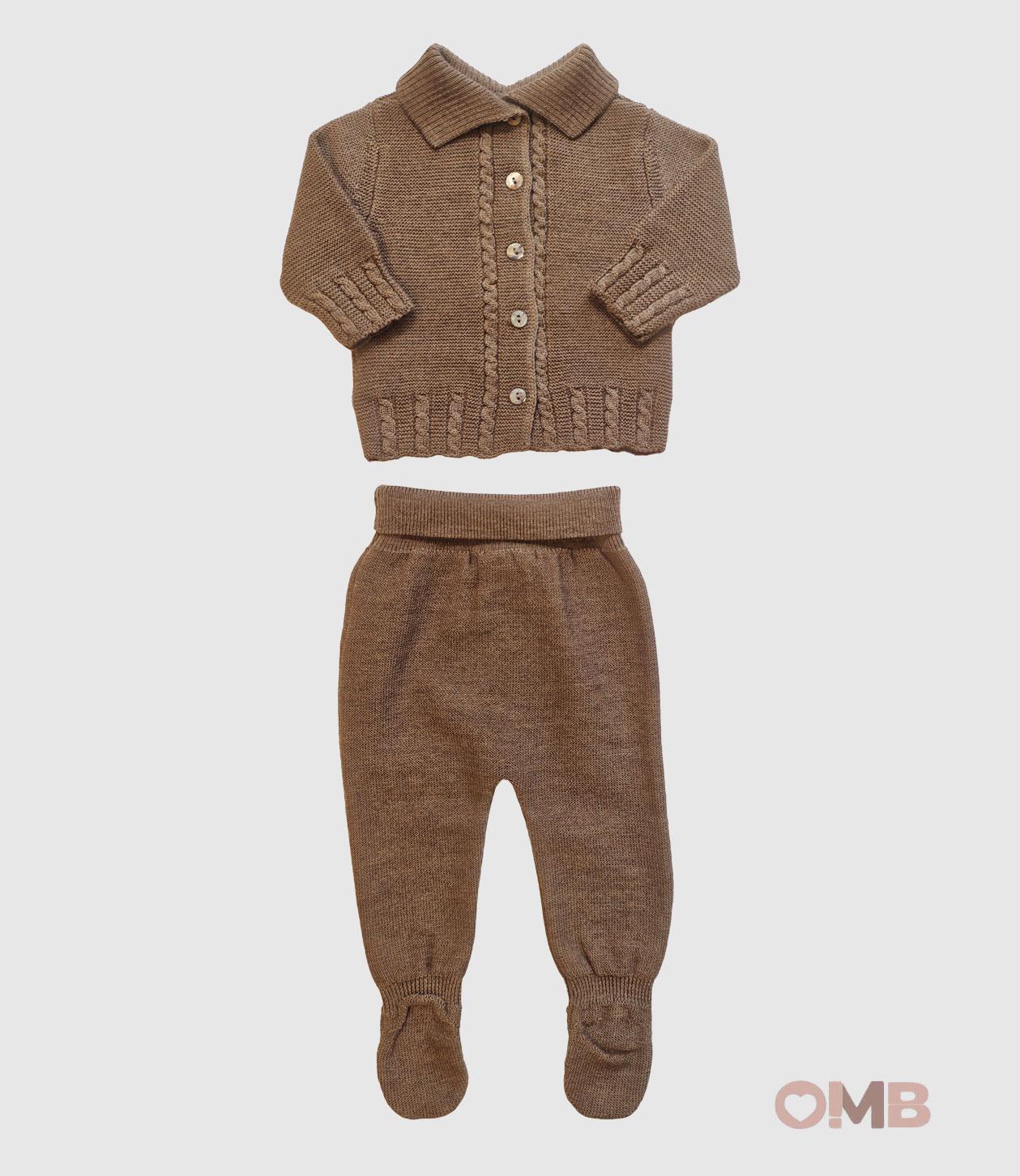 Completo Maglificio Verona neonato 45432 Marrone 45432 MARRONE MAGLIFICIO VERONA 