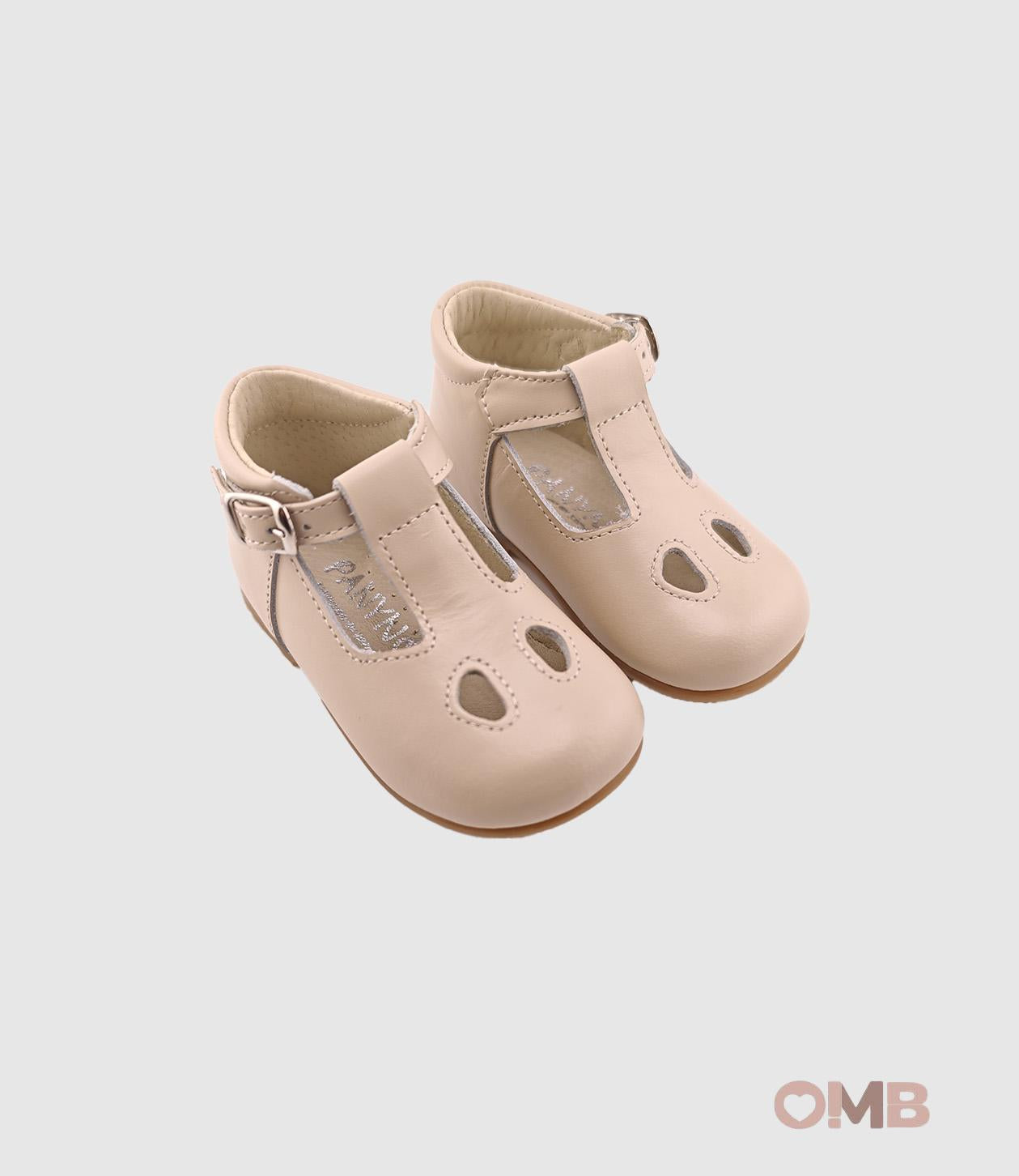 Scarpe occhielli PANYNO bambina B3506 Beige B3506 PIEL NAPA MARFIL PANYNO 