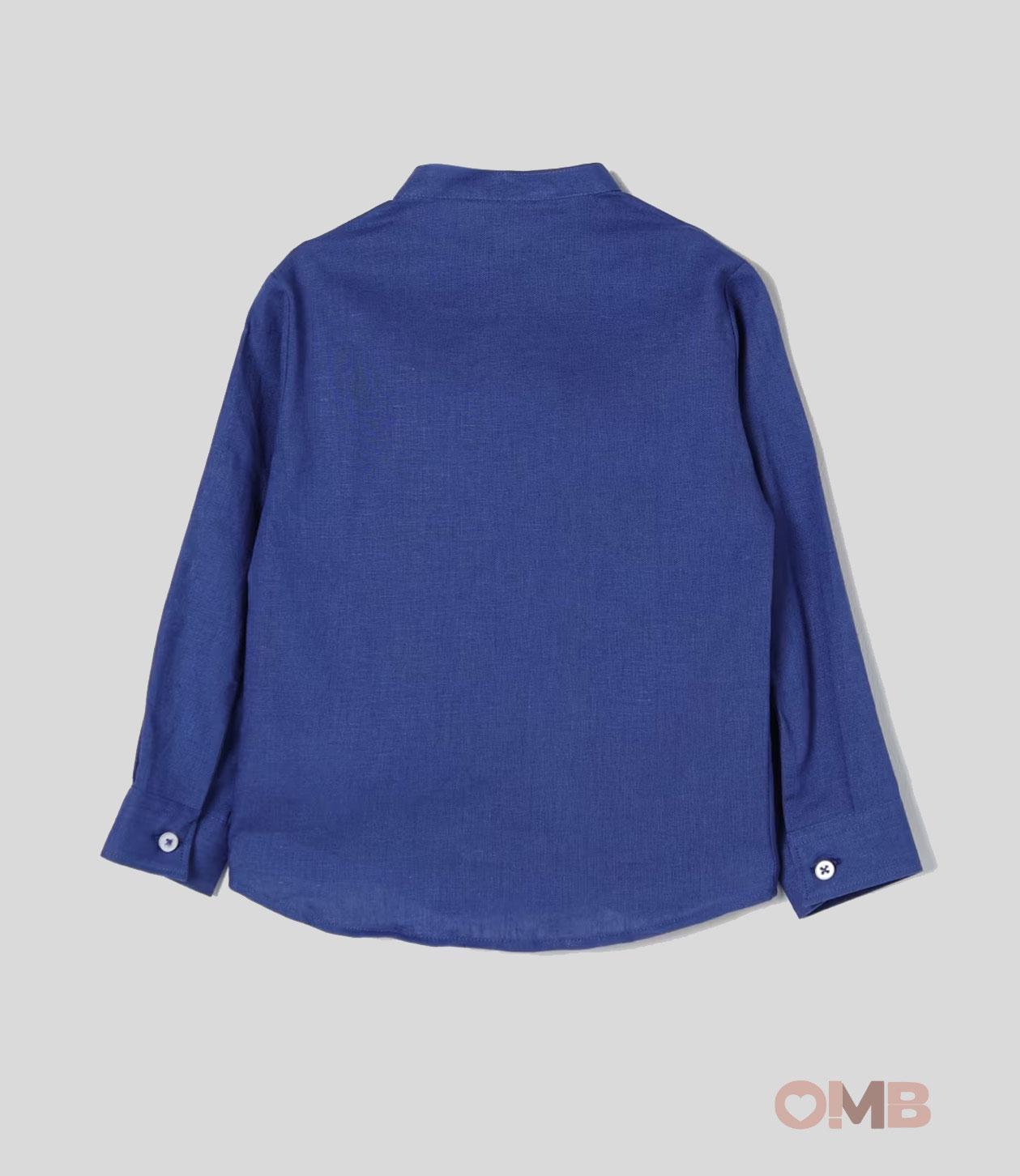 Camicia coreana Bambino MANUEL RITZ 3096 Blu 3096 BLU MANUEL RITZ 