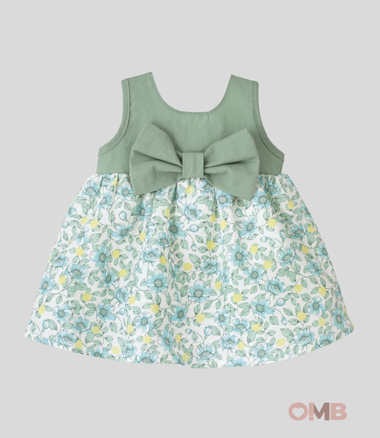 Abito neonata Calamaro baby 21298 verde 21298-N VERDE CALAMARO BABY 