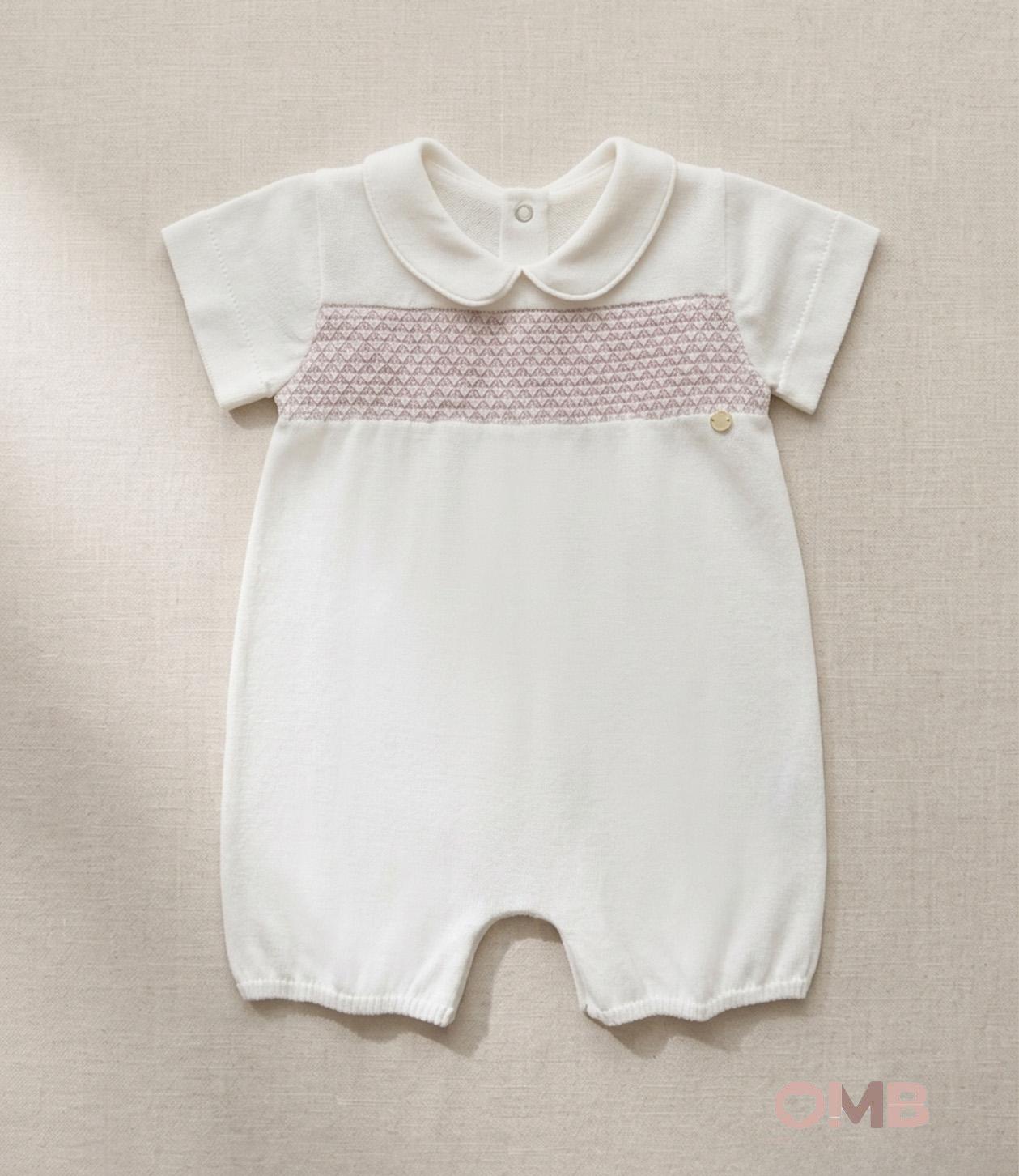 Pagliaccetto neonato COCCODE C63128 Bianco C63128 BIANCO/ROSA COCCODE 