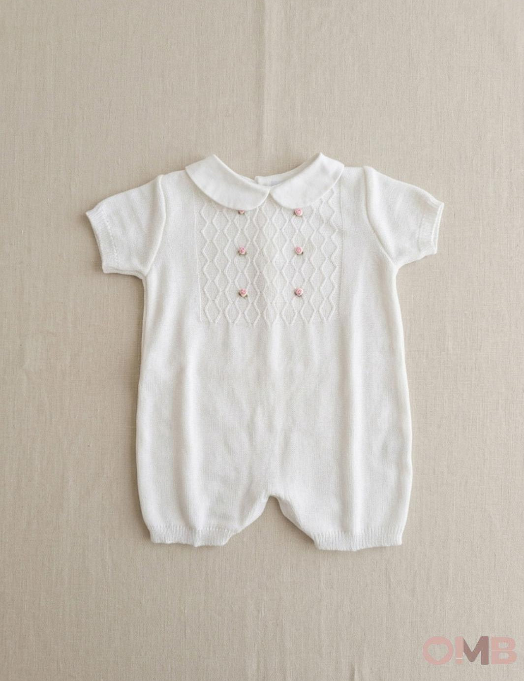 Pagliaccetto neonata PEPECE' 9470 Bianco 9470 BIANCO/ROSA PEPECE' 