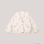 Cardigan bambina PLAY UP 4AS11401 Panna 4AS11401 ANANAS PLAY UP 