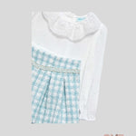 Completo neonata ABEL&LULA 5712 Celeste<BR/> 5712 ACQUA ABEL&LULA 