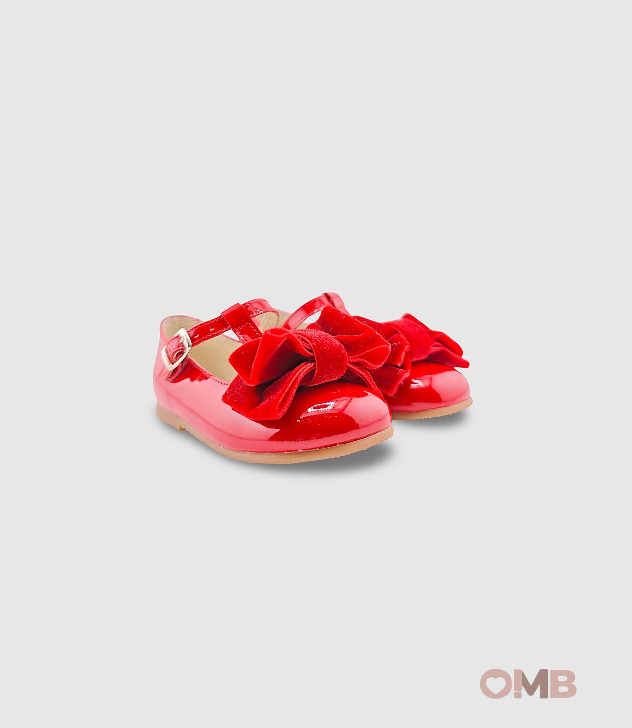 Bamboline PANYNO bambina B3302 rosse B3302 PIEL CHAROL ROJO PANYNO 