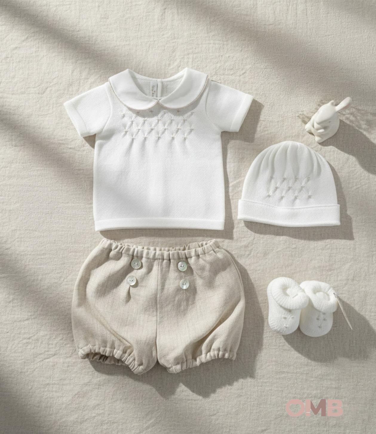 Set nascita BABY LORD neonata 585 765 686 Bianco 585-765-686 BIANCO-SABBIA BABY LORD 