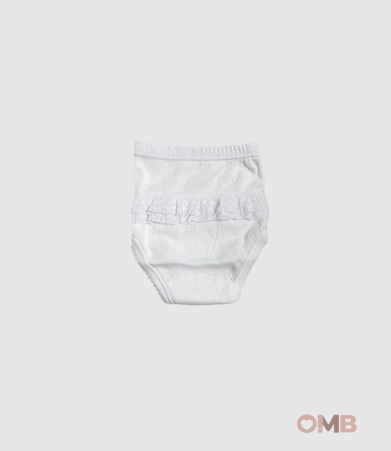 Coulotte CALAMARO BABY neonata 01748 Bianca<BR/> 01748 BIANCO CALAMARO BABY 