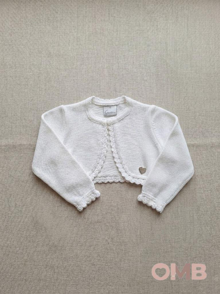 Cardigan neonata GRANLEI 422 Bianco 422 BIANCO GRANLEI 