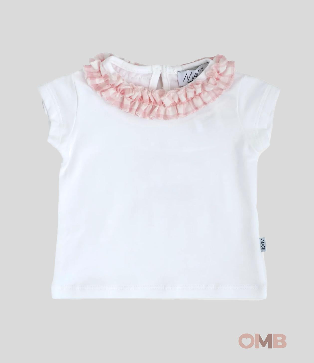 T-shirt neonata Magil 36042 bianca 36042 ROSA MAGIL 