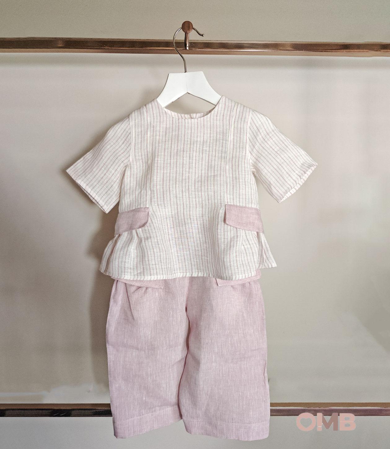 Completo bambina MIMU 1115 1118 Bianco 1115-1118 ROSA MIMU 
