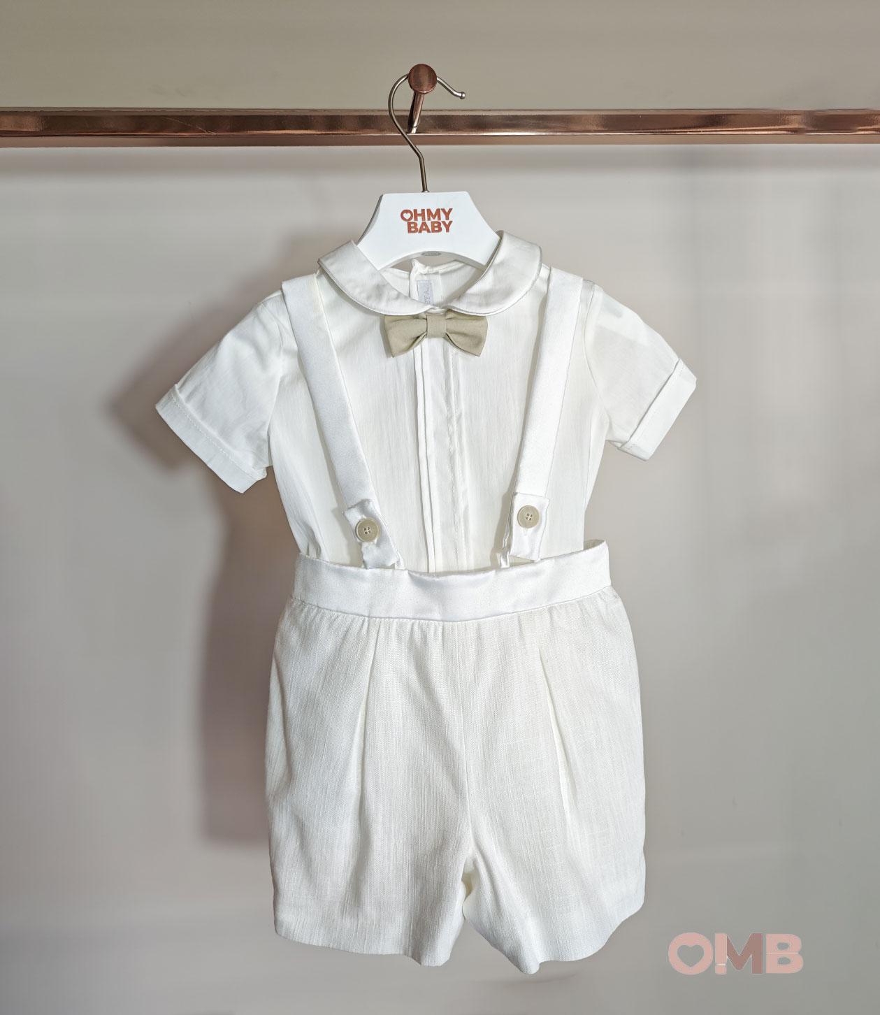 Completo neonato BABY A. B3417 Bianco<BR/> B3417 BIANCO BABY A. 