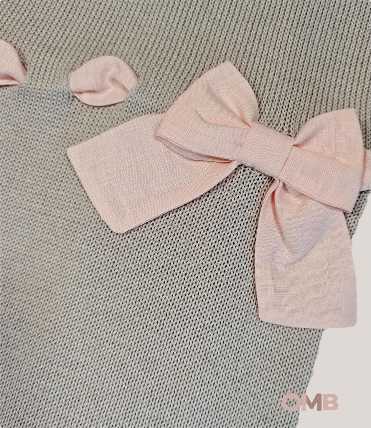 Coperta BABY LORD neonata 191 Sabbia<BR/> 191 SABBIA-ROSA BABY LORD 