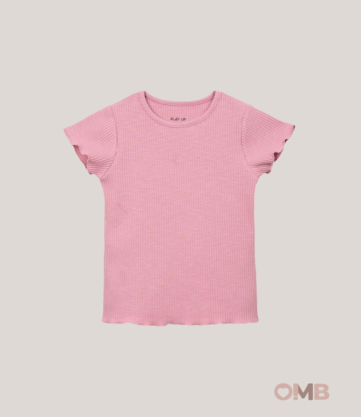 T-shirt bambina PLAY UP 4AS10901 Rosa<BR/> 4AS10901 ROSA PLAY UP 