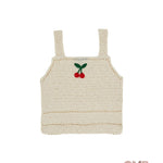 Top EMILE ET IDA bambina AD104AA Crema AD104AA CREMA EMILE ET IDA 