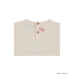 T-shirt EMILE ET IDA neonata AD015 Crema AD015 PANNA EMILE ET IDA 