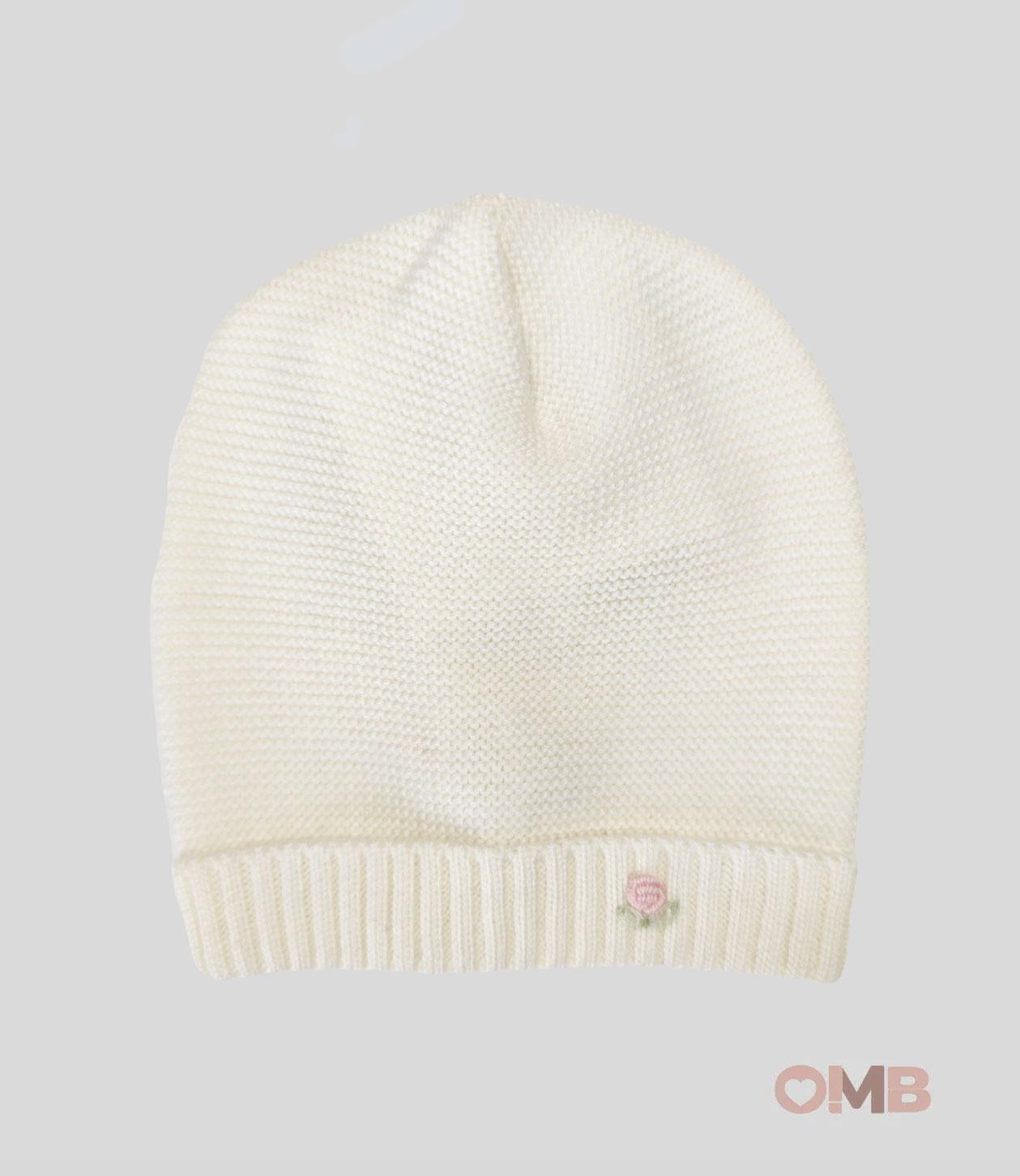 Cappello Neonata PEPECE' 777 Bianco<BR/> 777 BCO-ROSA PEPECE' 