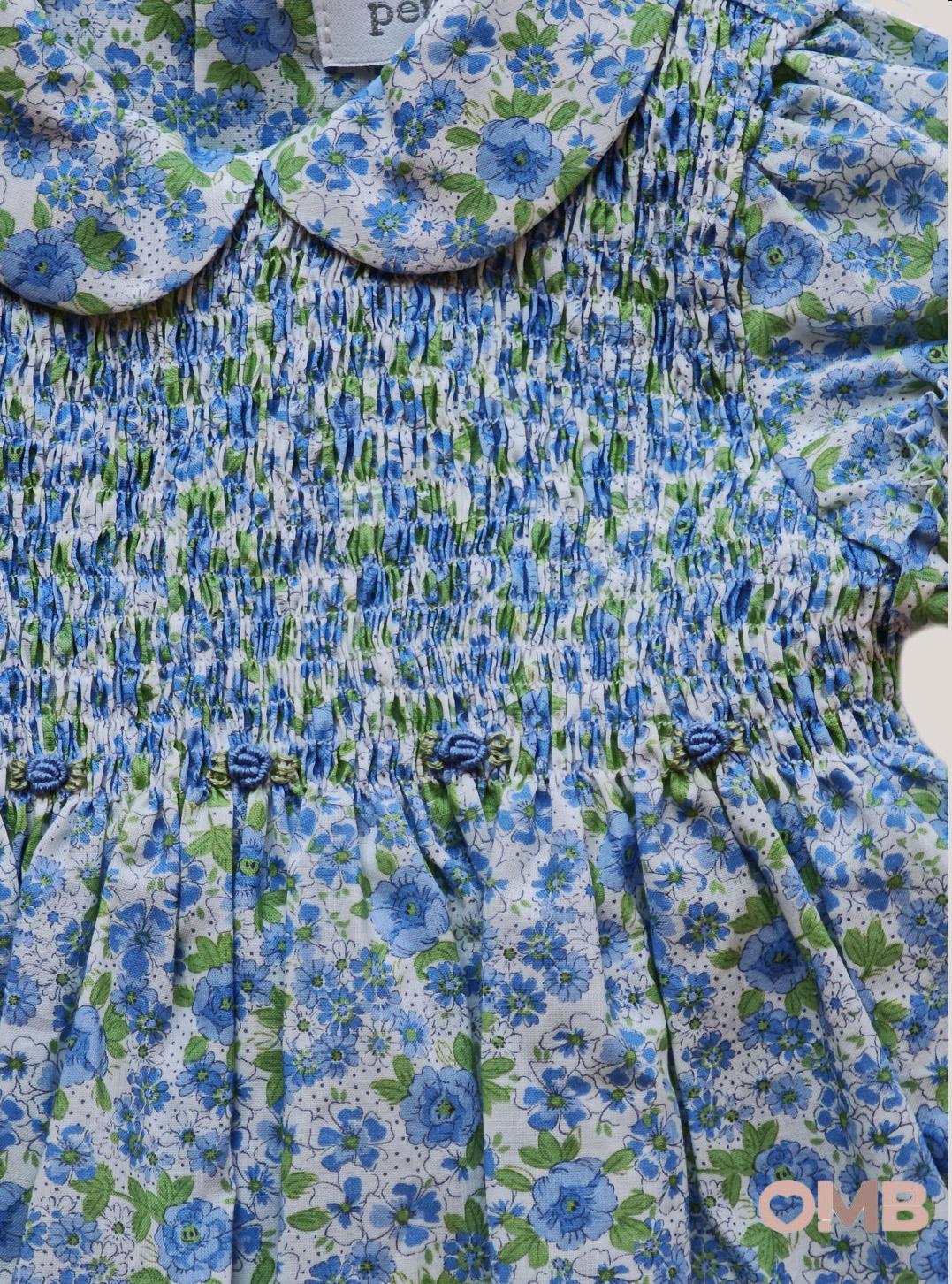 Abito neonata PEPECE' 7140 Blu<BR/> 7140 LIBERTYBLU PEPECE' 