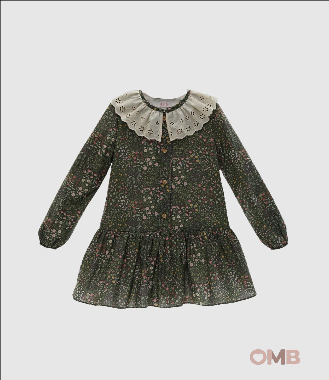 Abito Yoedu bambina 5164 Verde 5164 VERDE YOEDU 