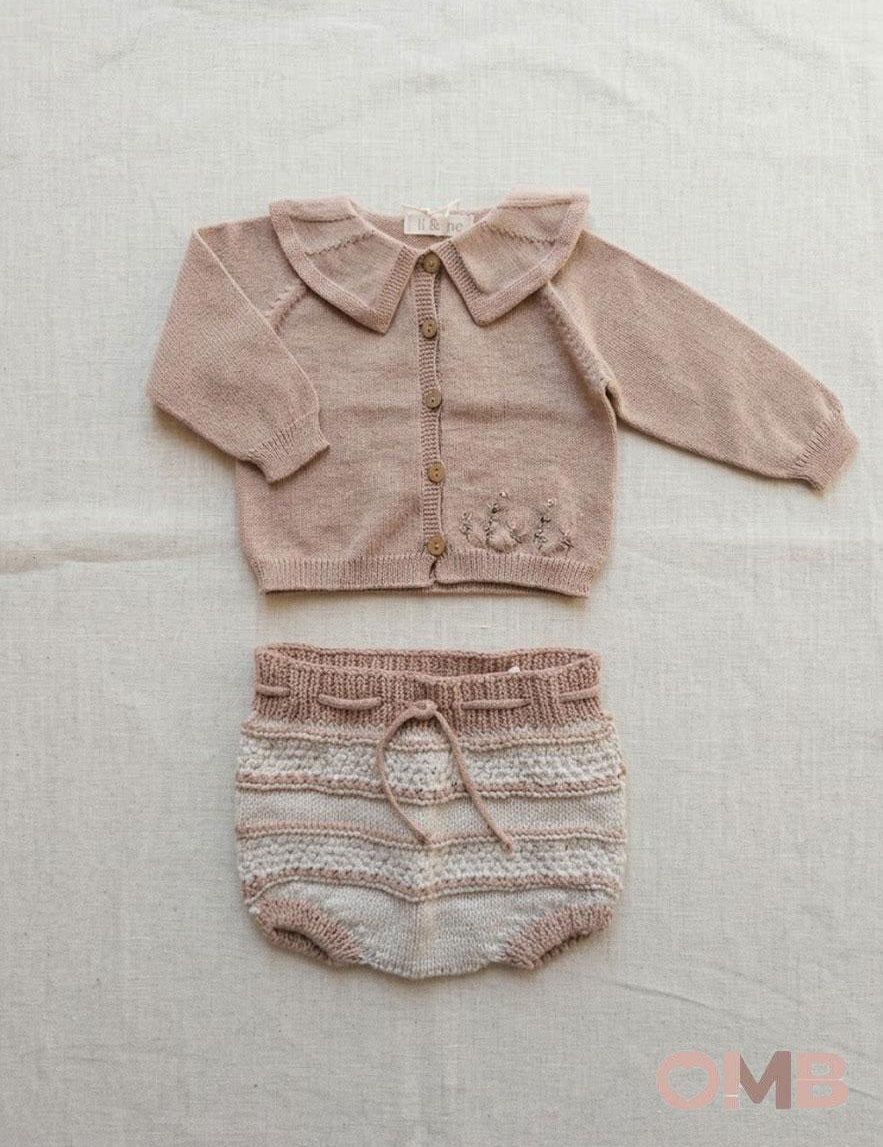 Completo neonata LI & ME 670567546746 Rosa<BR/> 6705-6754-6746 PANNA/ROSA LI & ME 